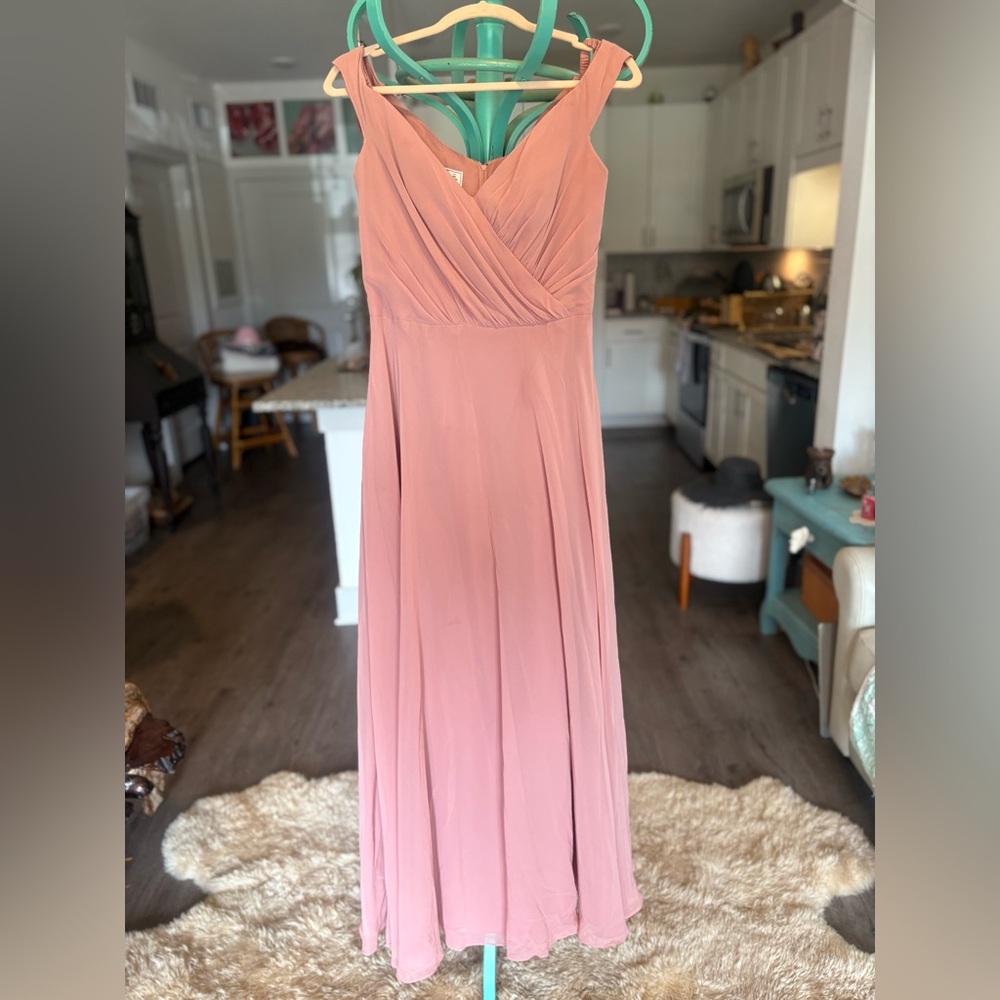 Chic Sleeveless Pink Maxi Dress